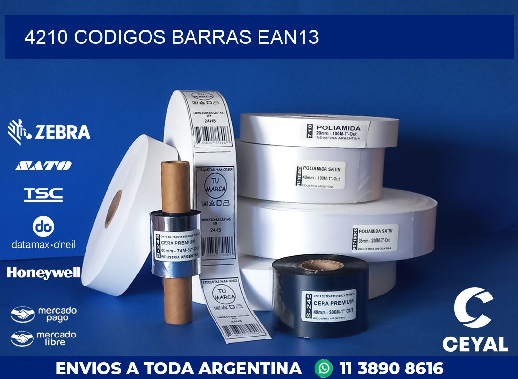 4210 CODIGOS BARRAS EAN13