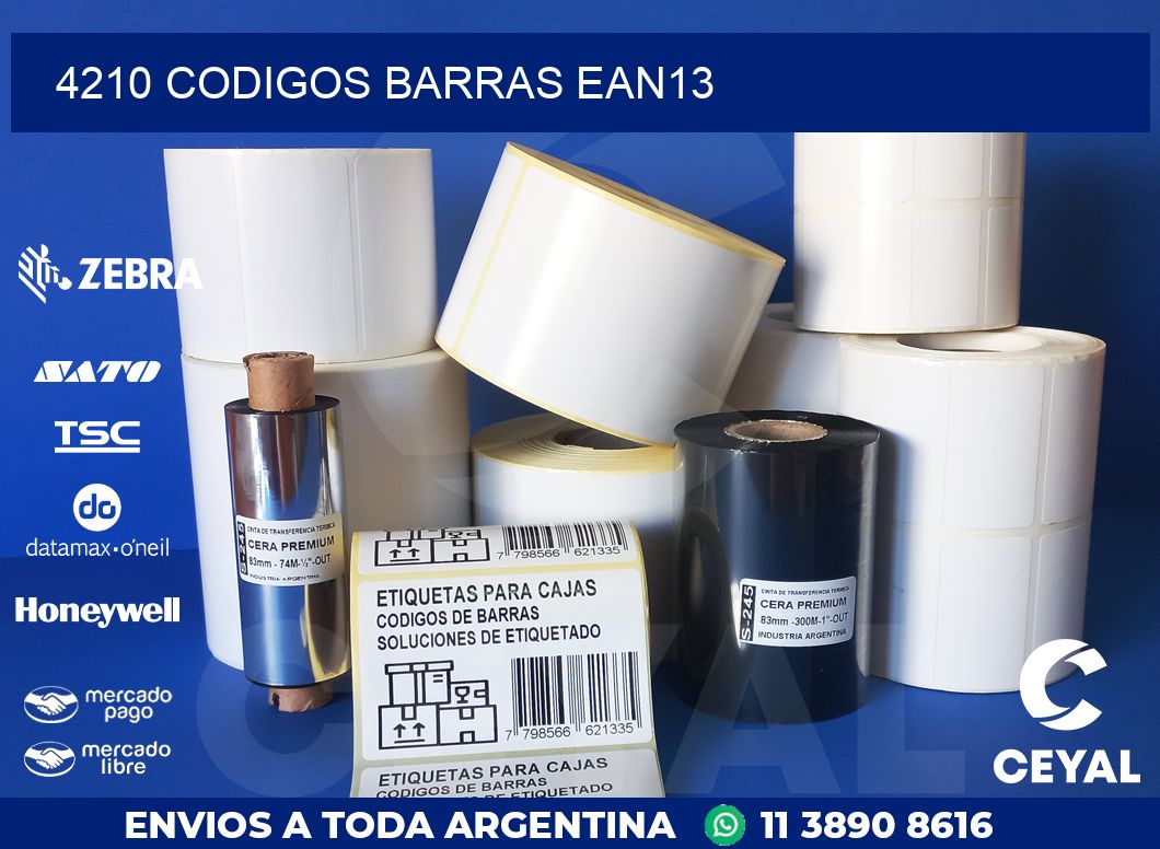4210 CODIGOS BARRAS EAN13