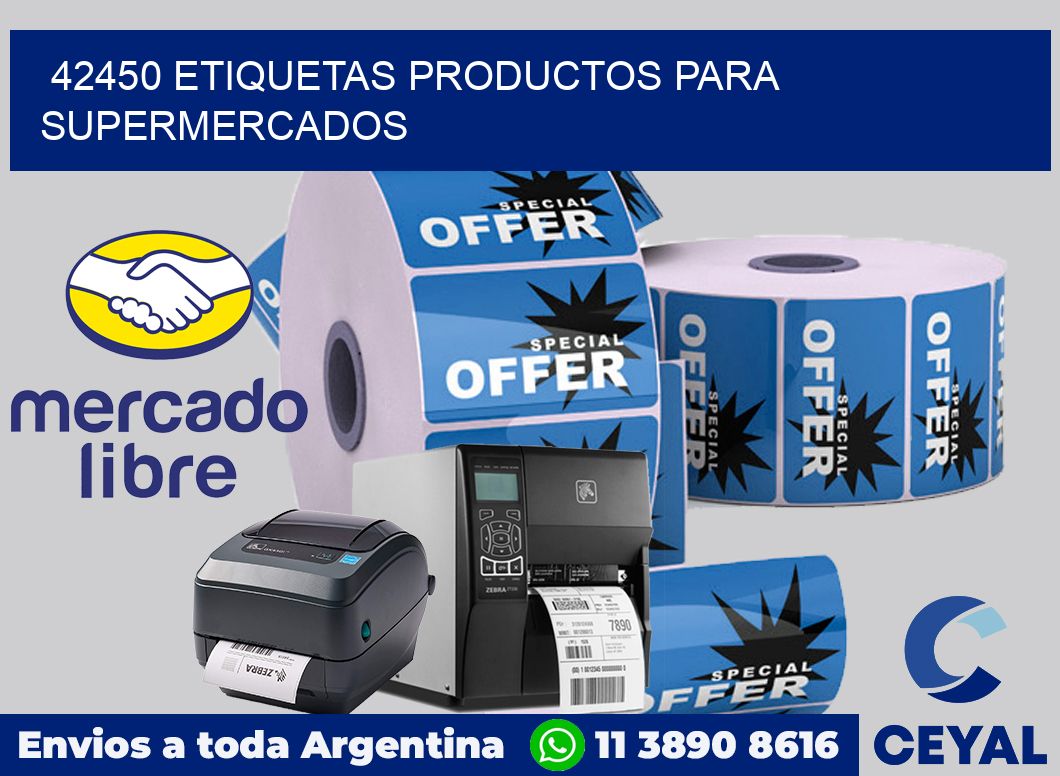 42450 Etiquetas productos para supermercados