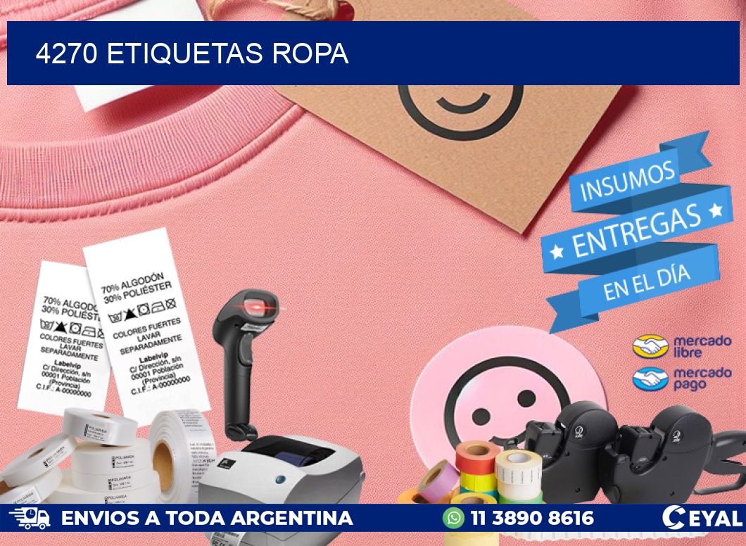 4270 ETIQUETAS ROPA