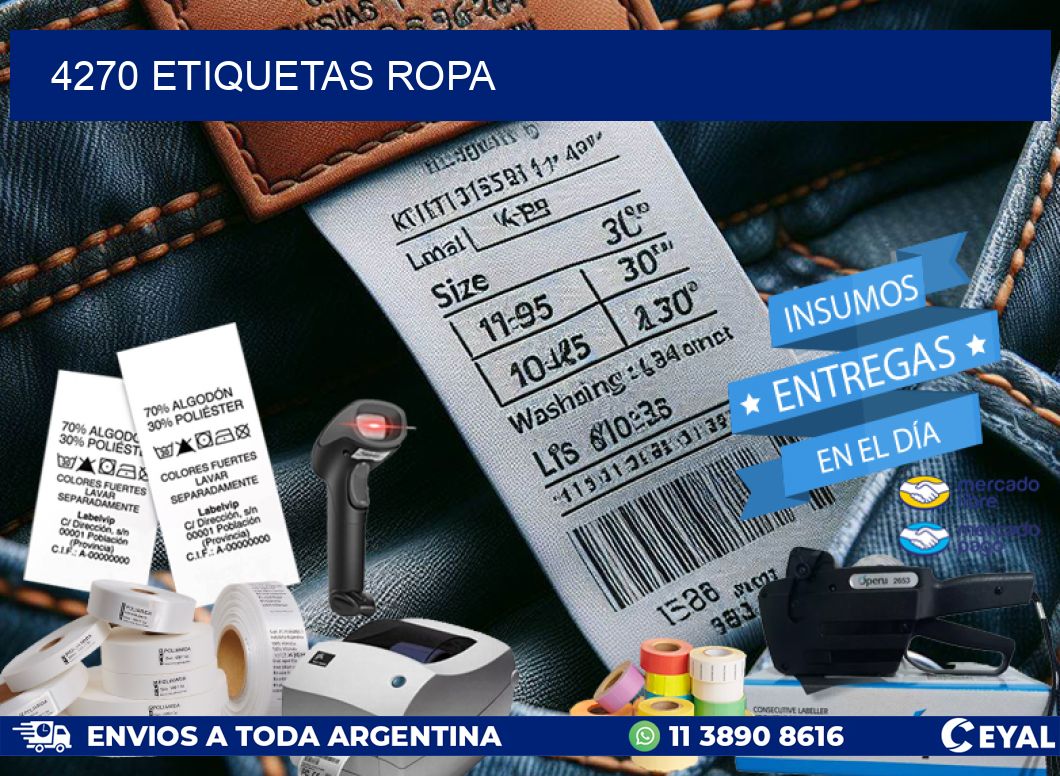 4270 ETIQUETAS ROPA
