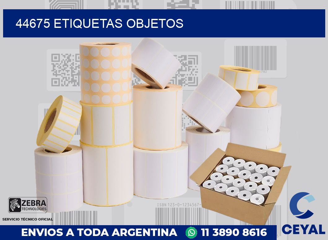 44675 etiquetas objetos
