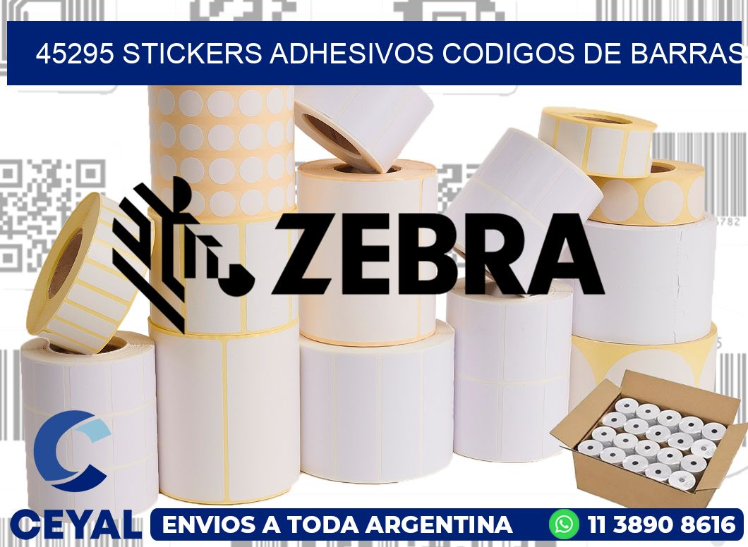45295 stickers adhesivos codigos de barras