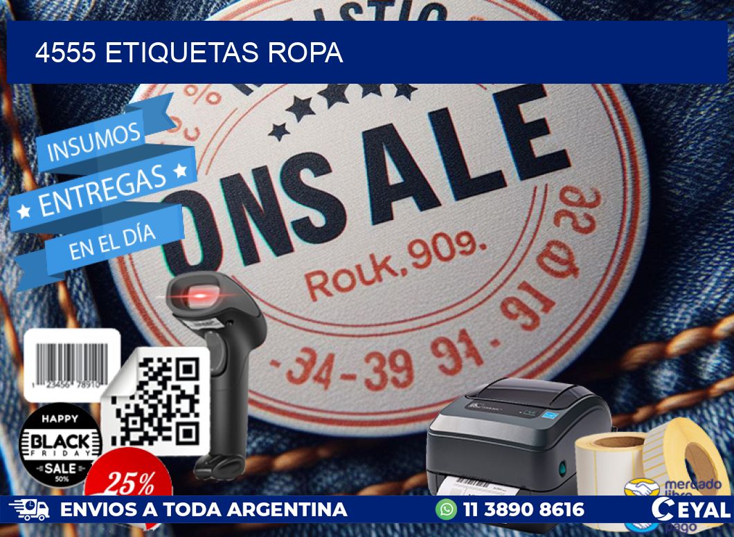 4555 ETIQUETAS ROPA