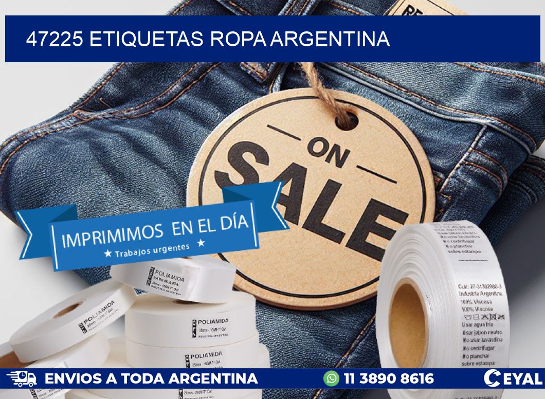 47225 ETIQUETAS ROPA ARGENTINA