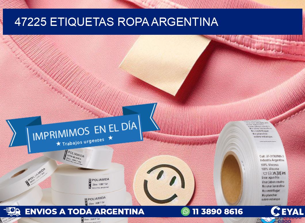 47225 ETIQUETAS ROPA ARGENTINA