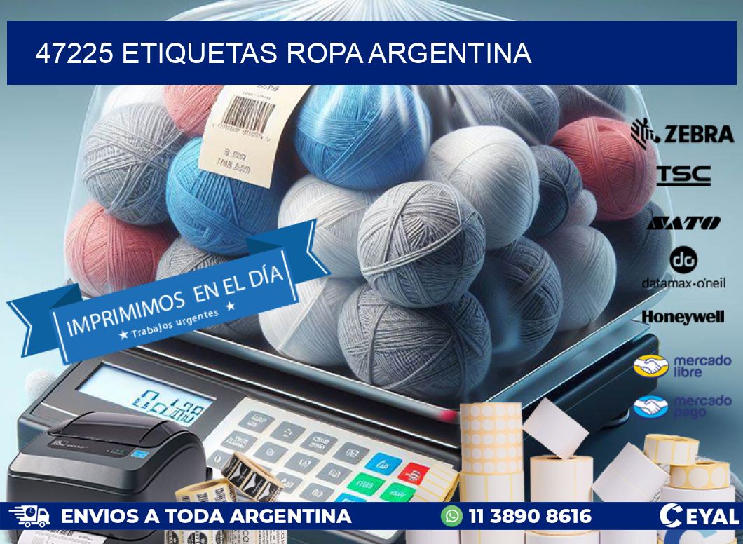 47225 ETIQUETAS ROPA ARGENTINA