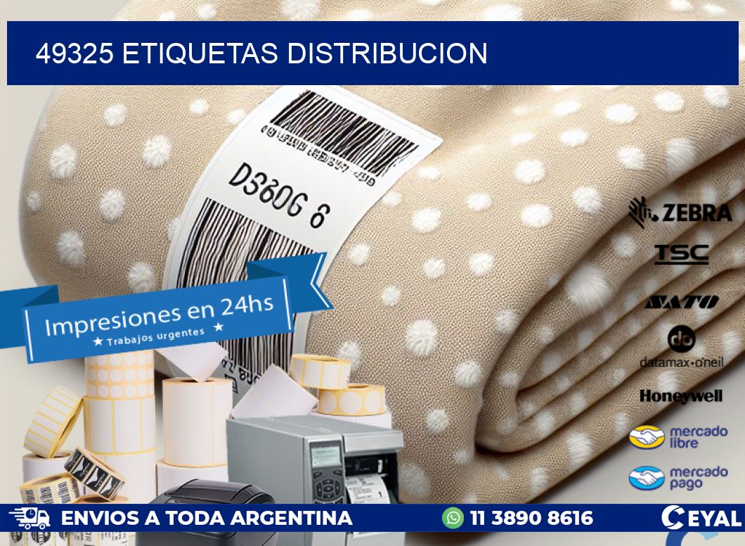 49325 etiquetas distribucion