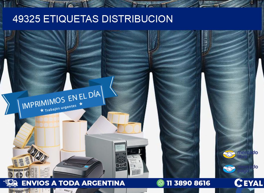 49325 etiquetas distribucion