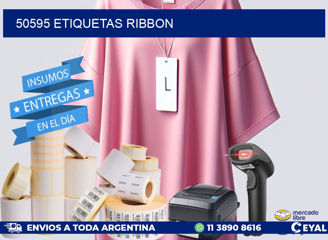 50595 ETIQUETAS RIBBON