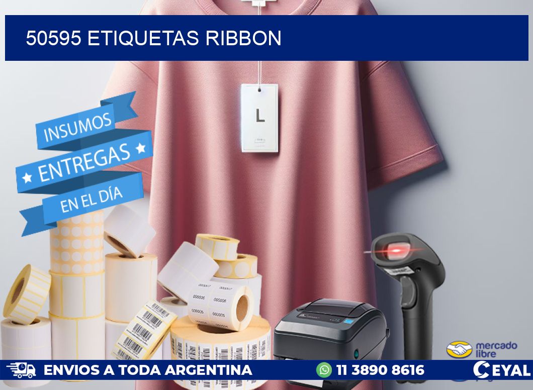 50595 ETIQUETAS RIBBON
