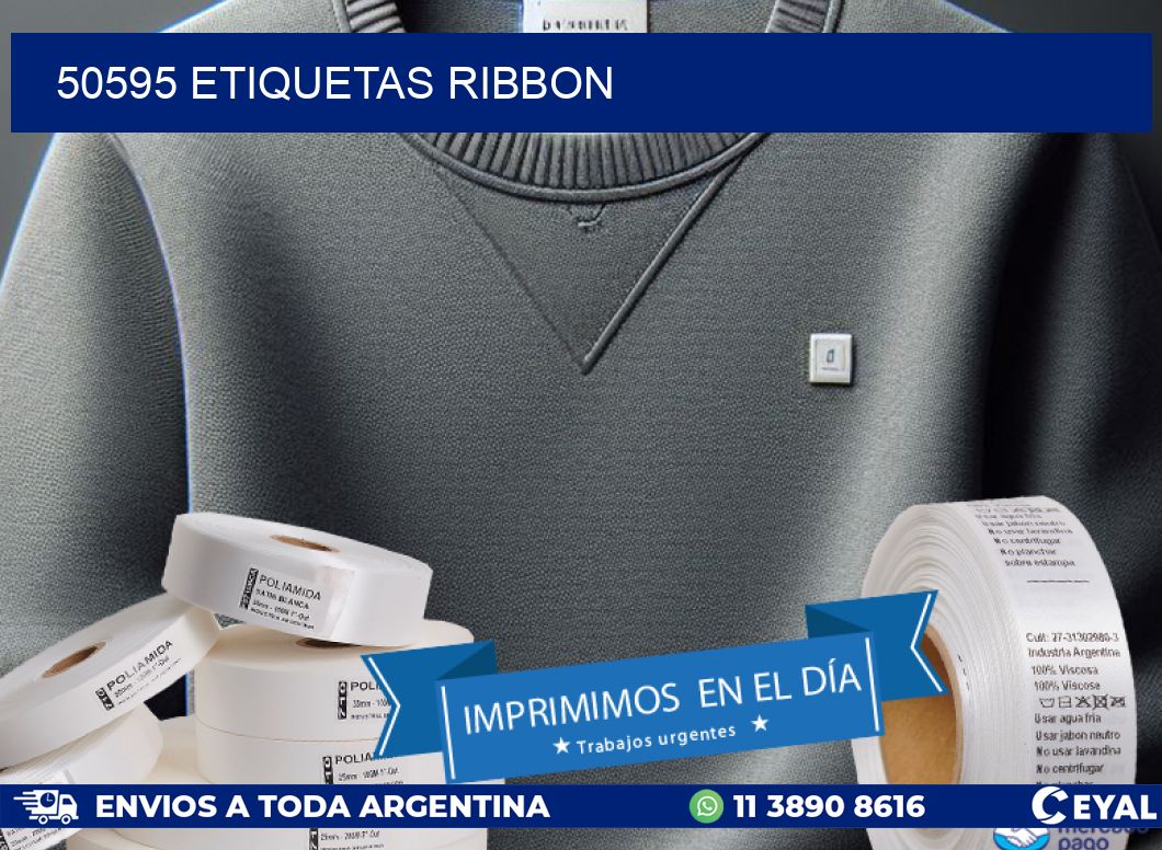 50595 ETIQUETAS RIBBON