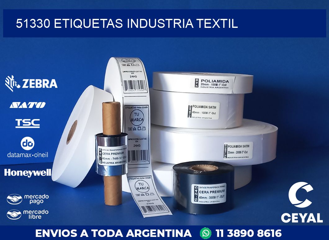 51330 ETIQUETAS INDUSTRIA TEXTIL