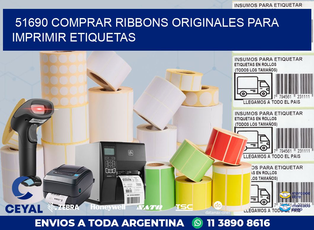 51690 COMPRAR RIBBONS ORIGINALES PARA IMPRIMIR ETIQUETAS