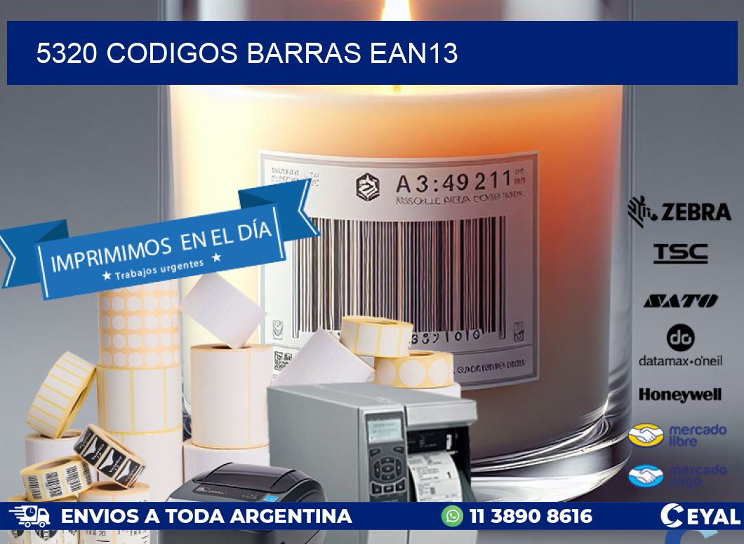 5320 CODIGOS BARRAS EAN13