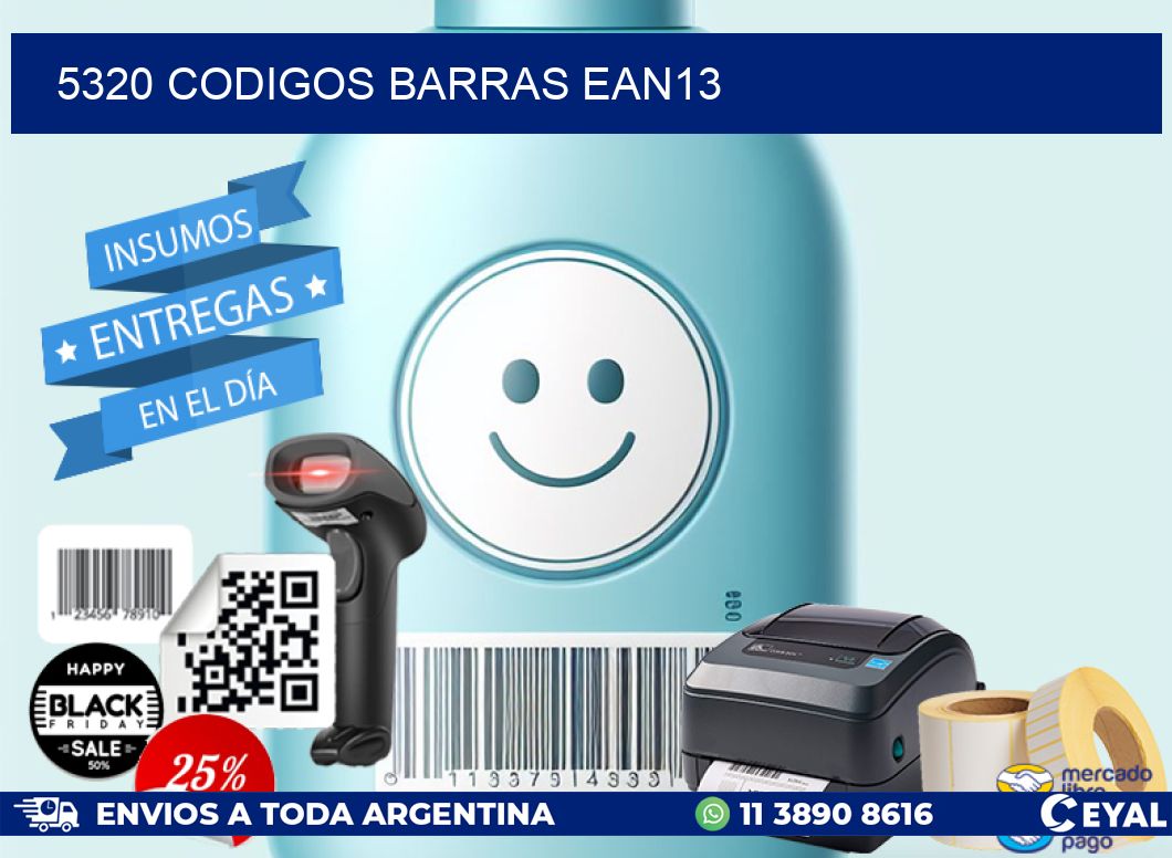 5320 CODIGOS BARRAS EAN13