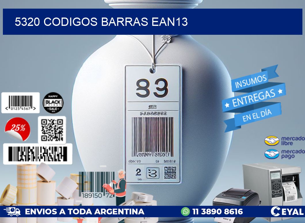 5320 CODIGOS BARRAS EAN13