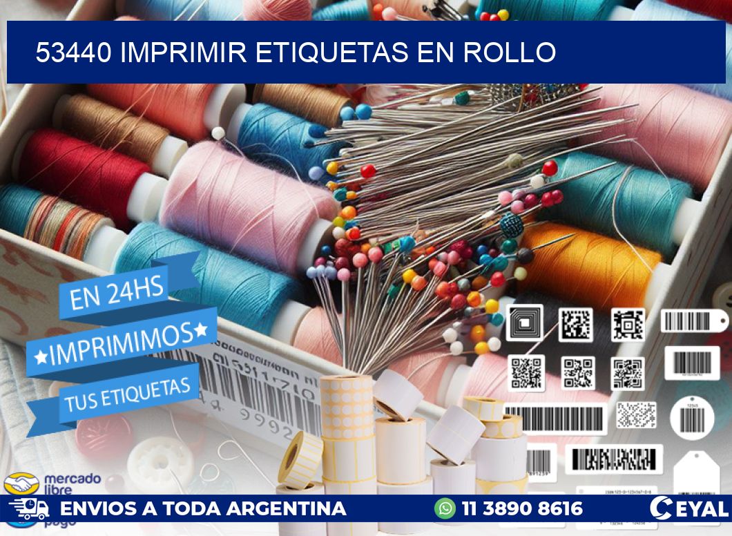 53440 imprimir etiquetas en rollo