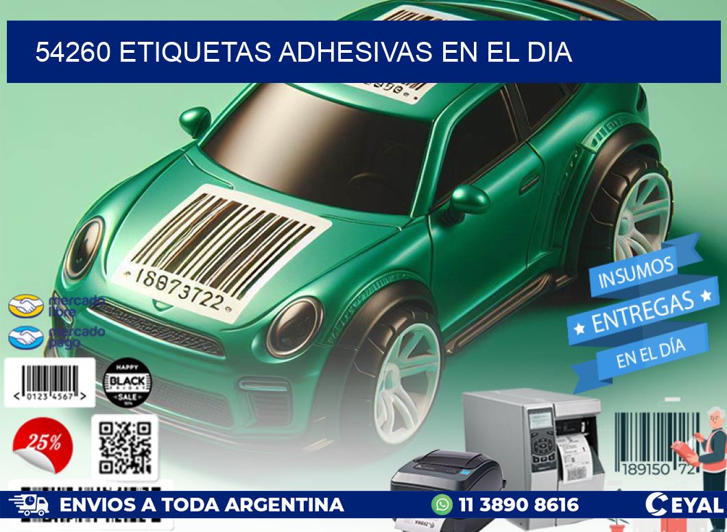 54260 Etiquetas adhesivas en el dia