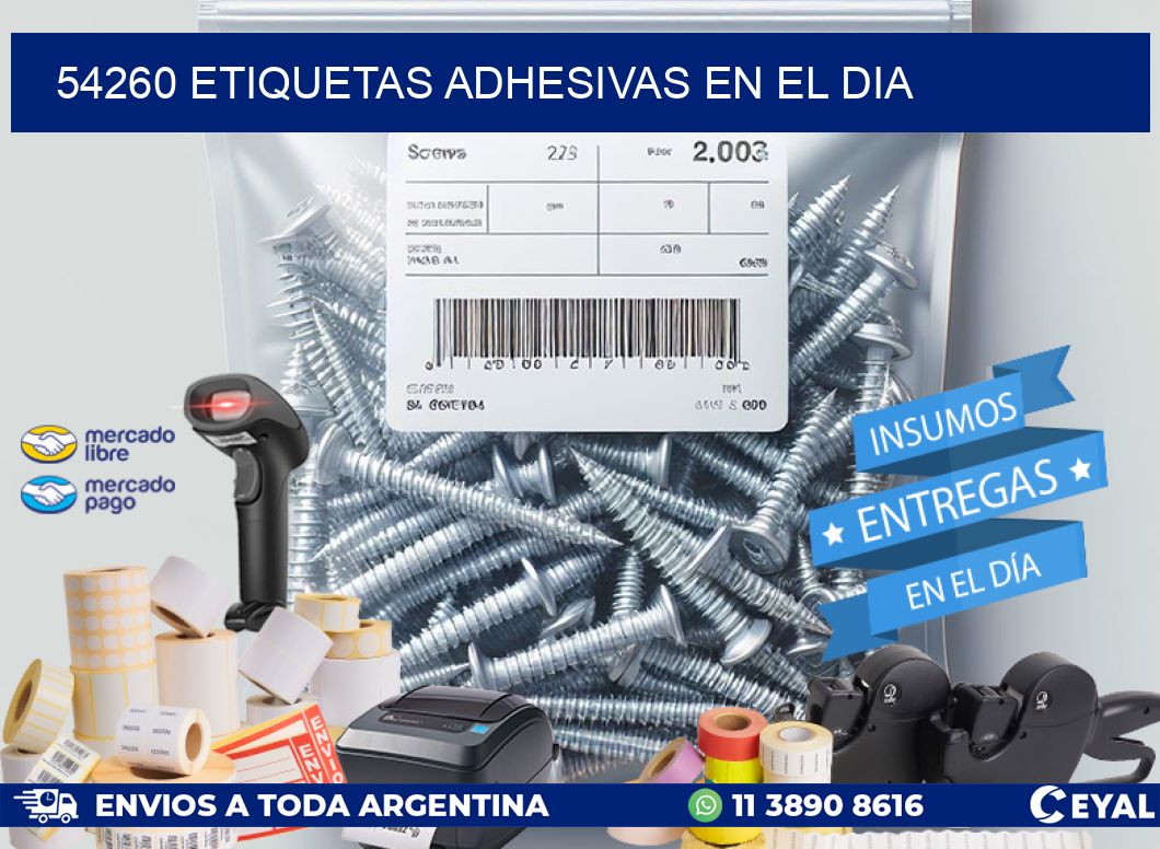 54260 Etiquetas adhesivas en el dia