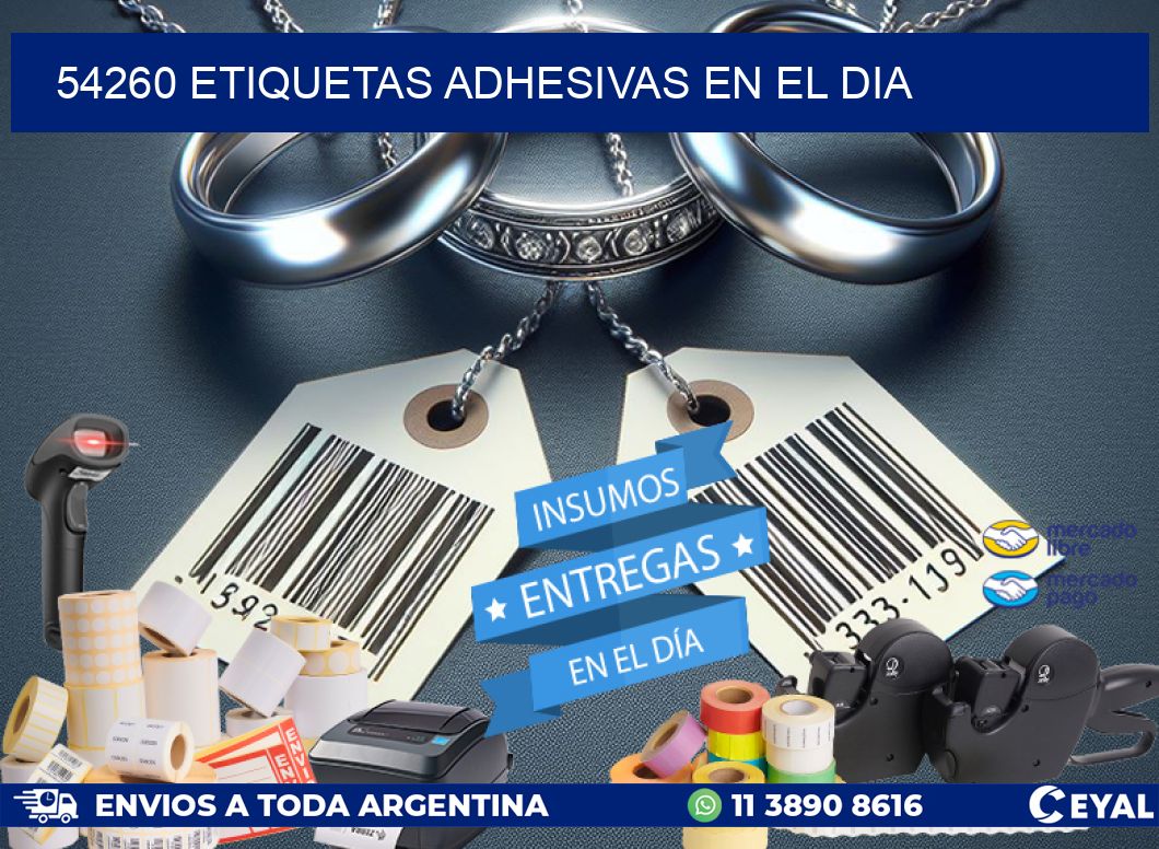 54260 Etiquetas adhesivas en el dia