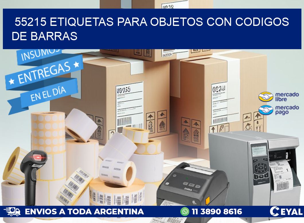 55215 ETIQUETAS PARA OBJETOS CON CODIGOS DE BARRAS