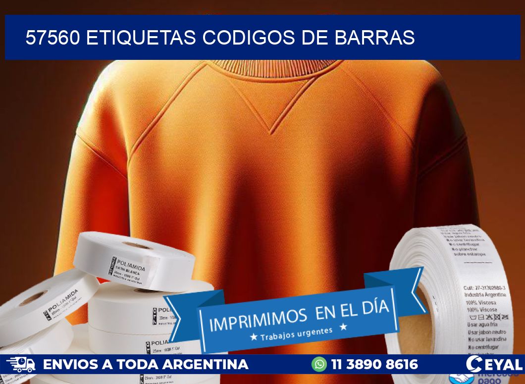57560 etiquetas codigos de barras