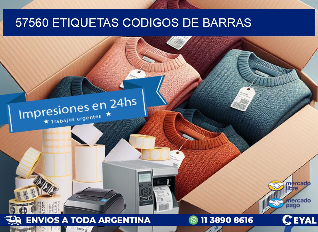 57560 etiquetas codigos de barras