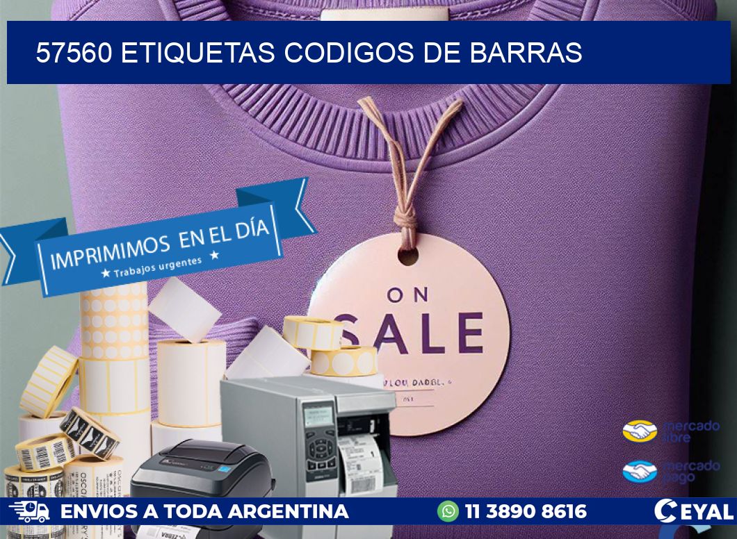 57560 etiquetas codigos de barras