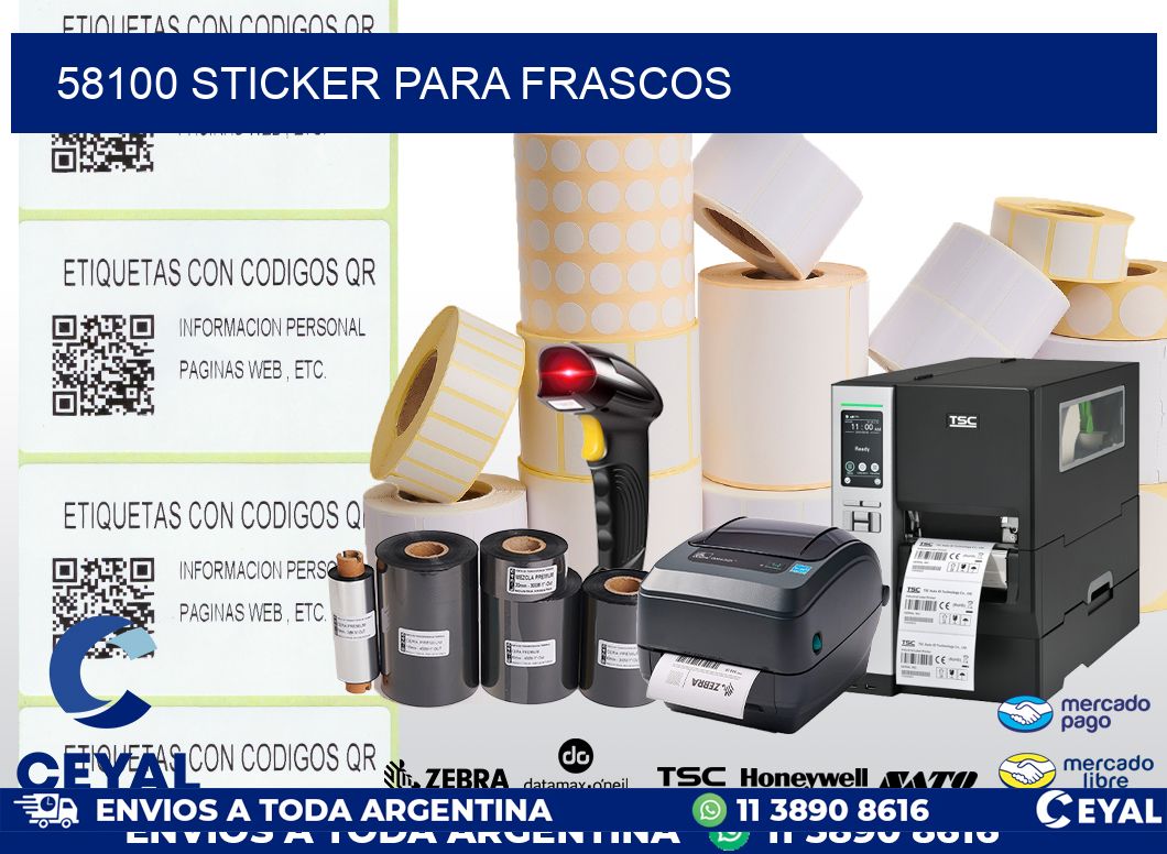58100 STICKER PARA FRASCOS