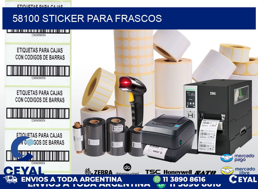 58100 STICKER PARA FRASCOS