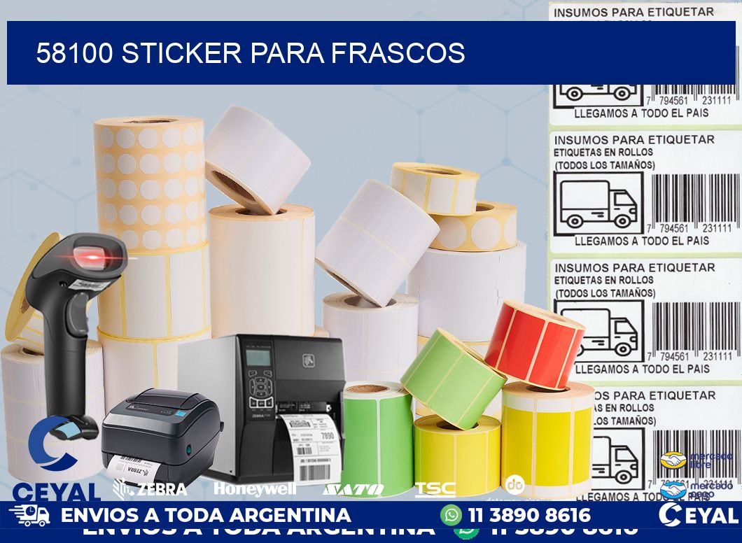 58100 STICKER PARA FRASCOS