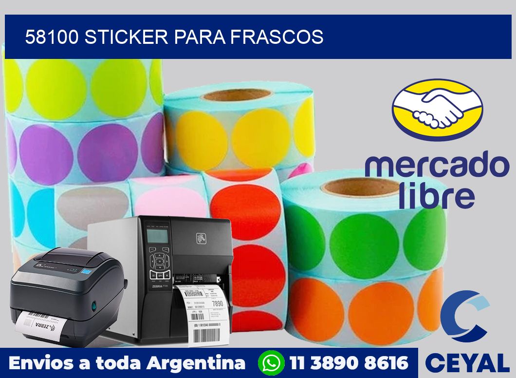58100 STICKER PARA FRASCOS