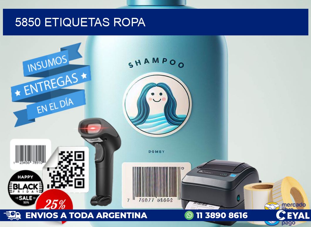 5850 ETIQUETAS ROPA