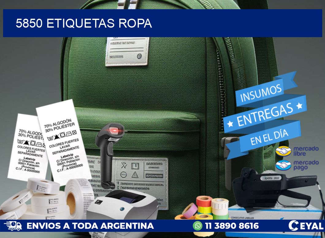 5850 ETIQUETAS ROPA
