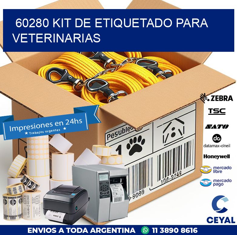 60280 KIT DE ETIQUETADO PARA VETERINARIAS