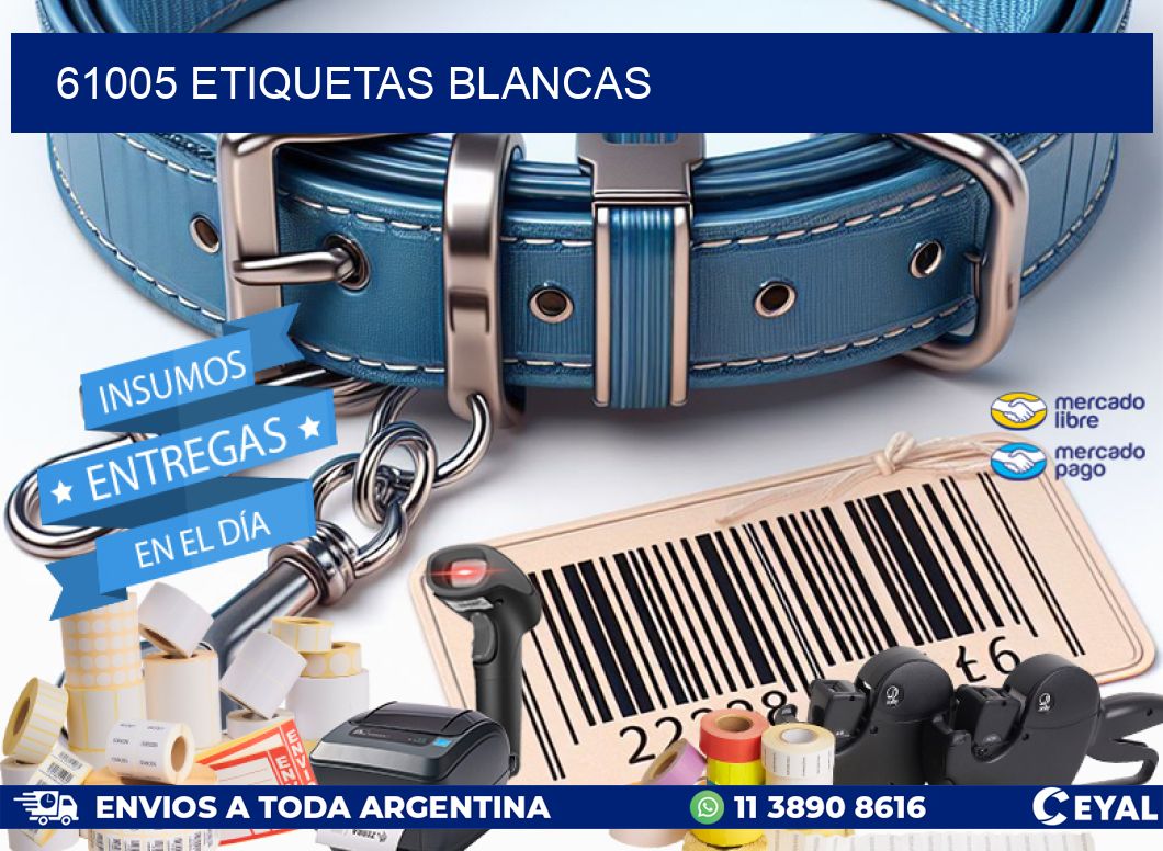 61005 ETIQUETAS BLANCAS