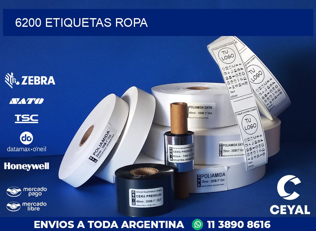 6200 ETIQUETAS ROPA