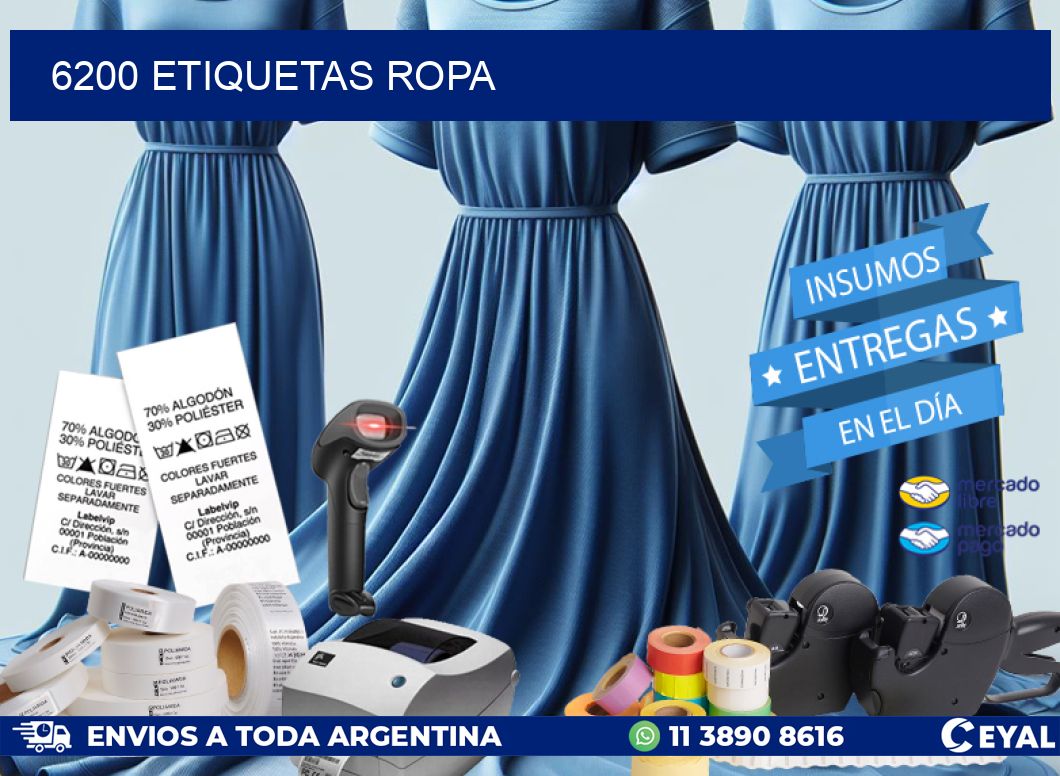 6200 ETIQUETAS ROPA
