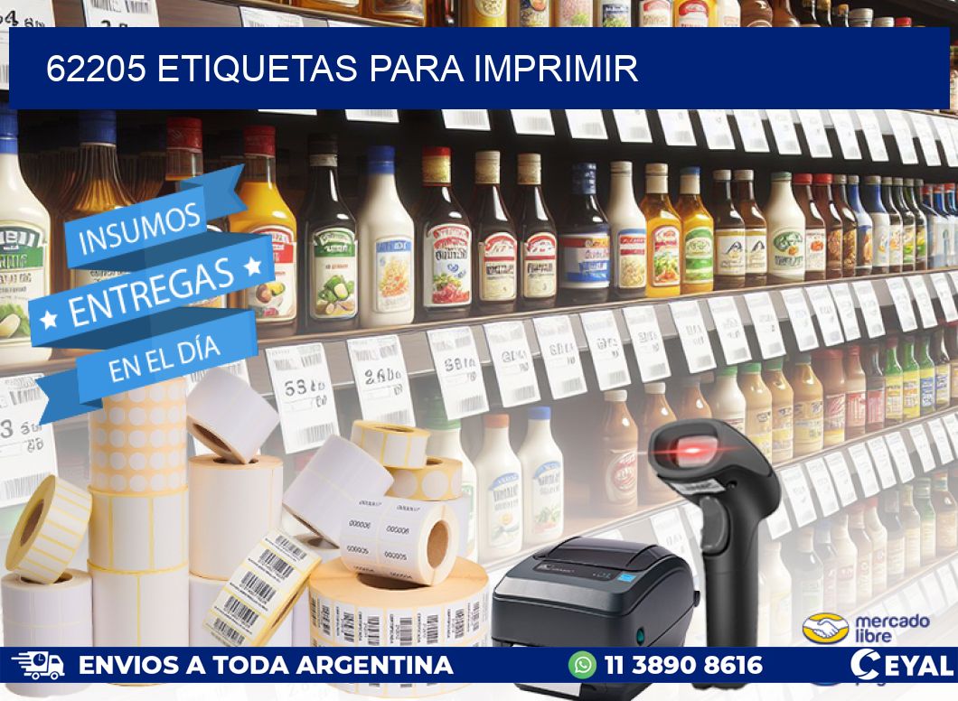 62205 etiquetas para imprimir
