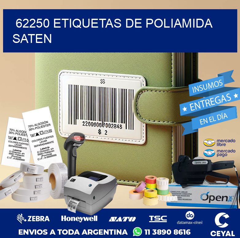 62250 ETIQUETAS DE POLIAMIDA SATEN