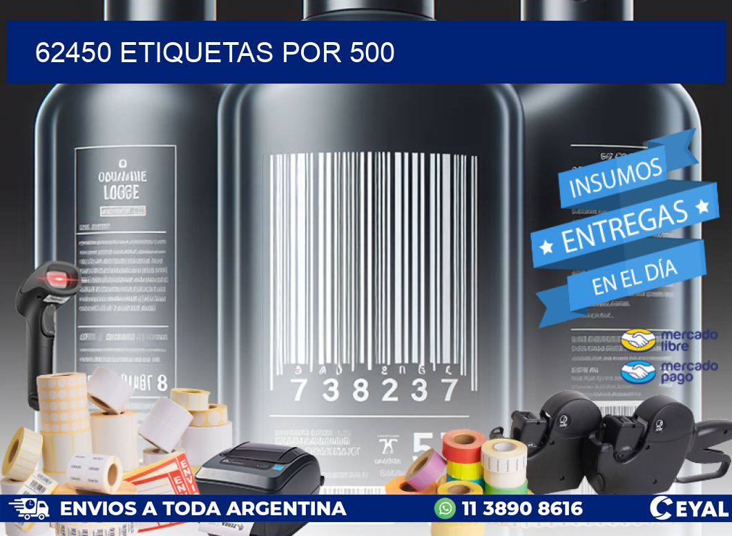 62450 ETIQUETAS POR 500