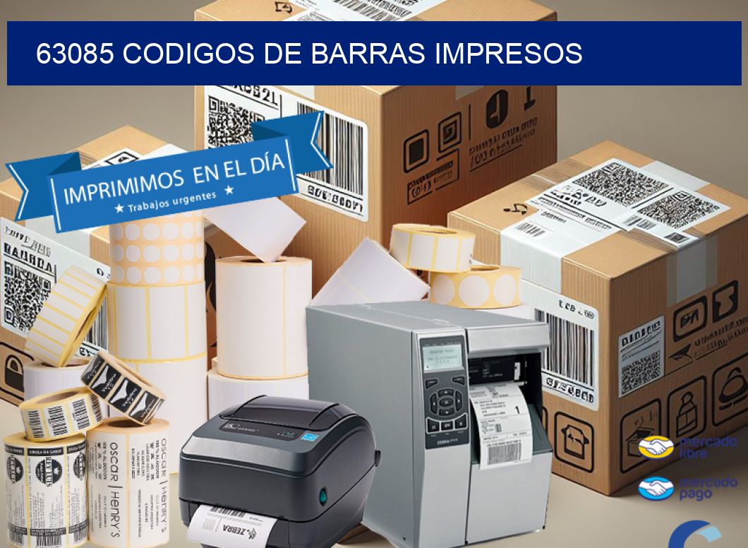 63085 codigos de barras impresos