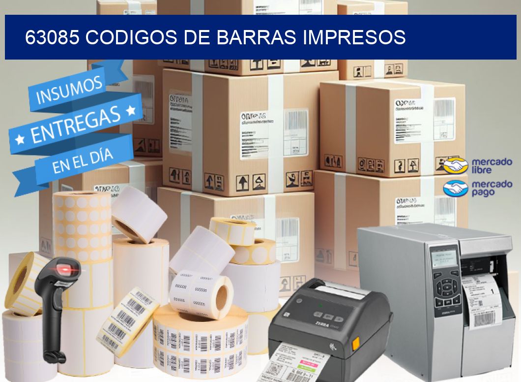 63085 codigos de barras impresos
