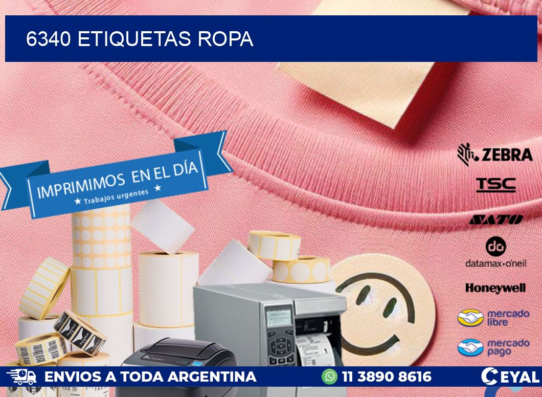 6340 ETIQUETAS ROPA