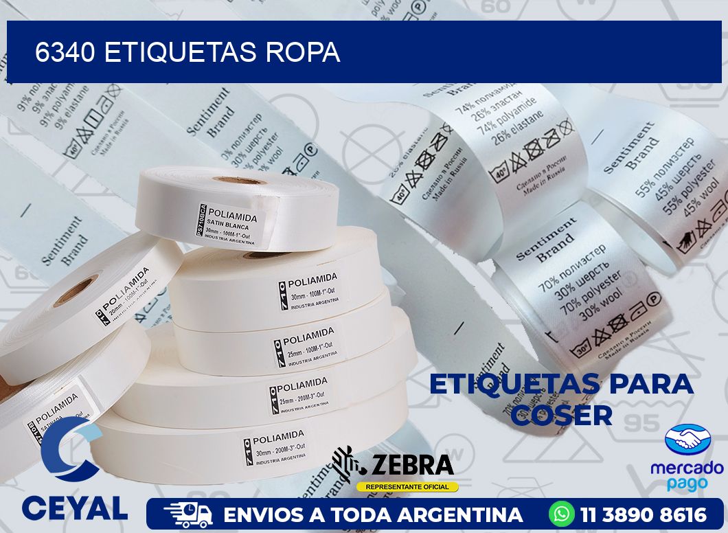 6340 ETIQUETAS ROPA