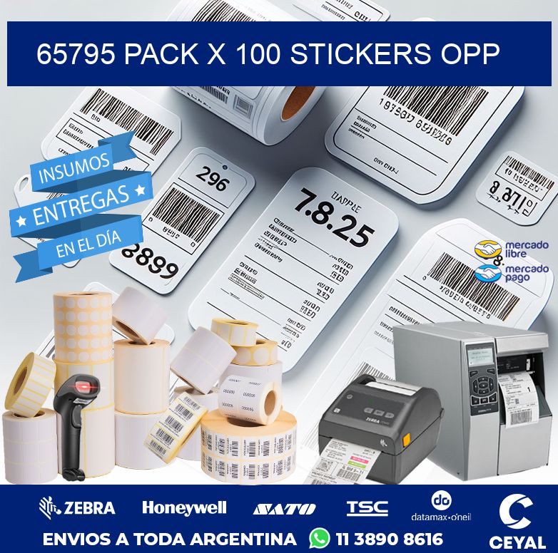 65795 PACK X 100 STICKERS OPP