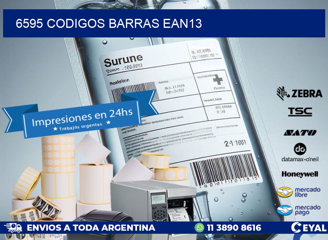 6595 CODIGOS BARRAS EAN13