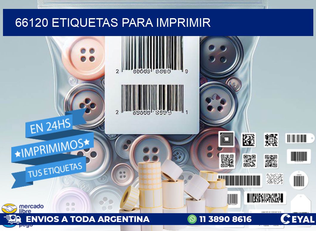 66120 ETIQUETAS PARA IMPRIMIR