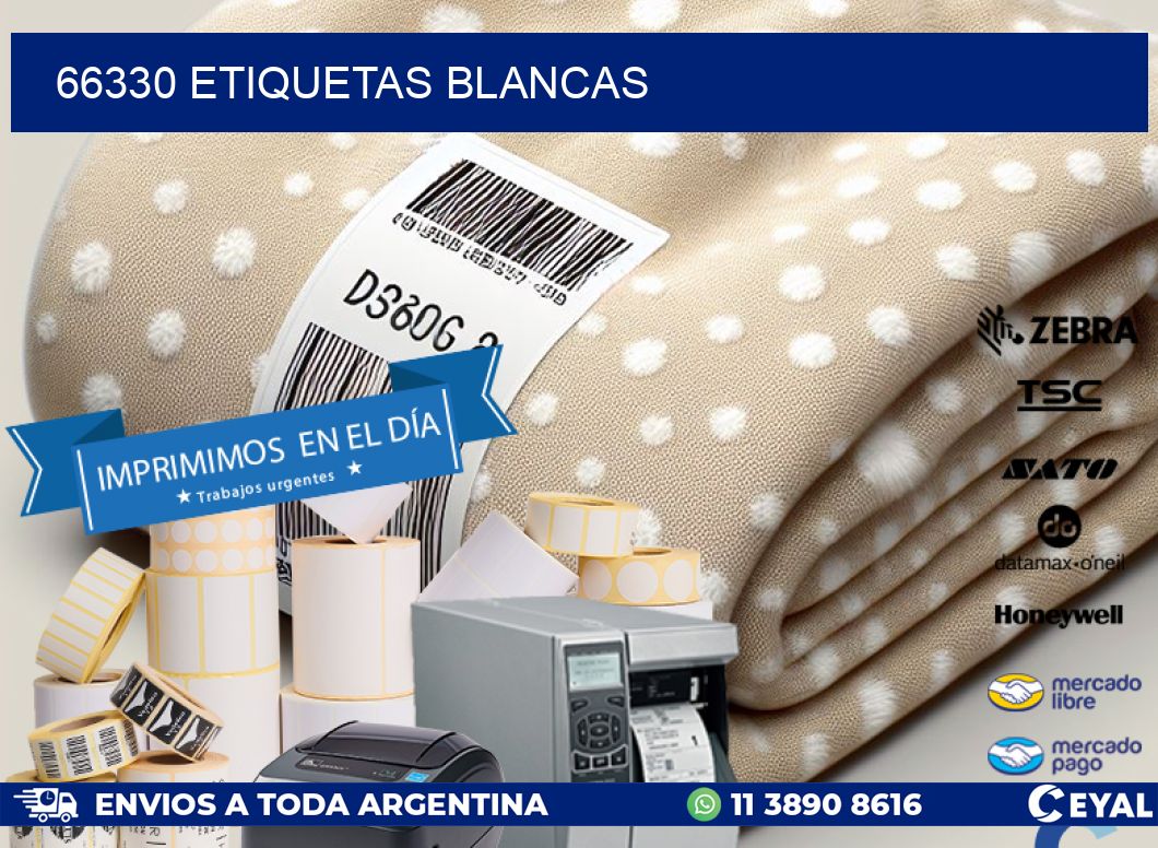 66330 ETIQUETAS BLANCAS
